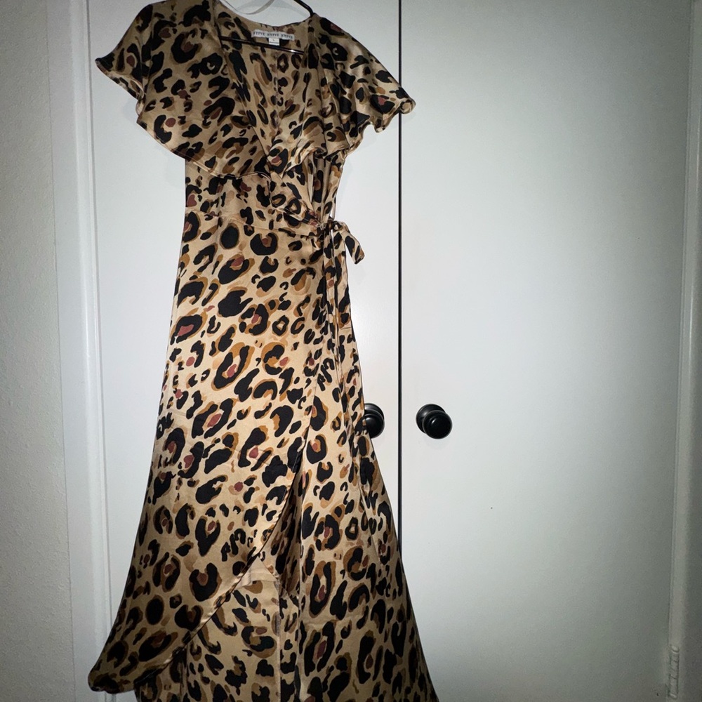 HYFVE Animal Print High Low Dress